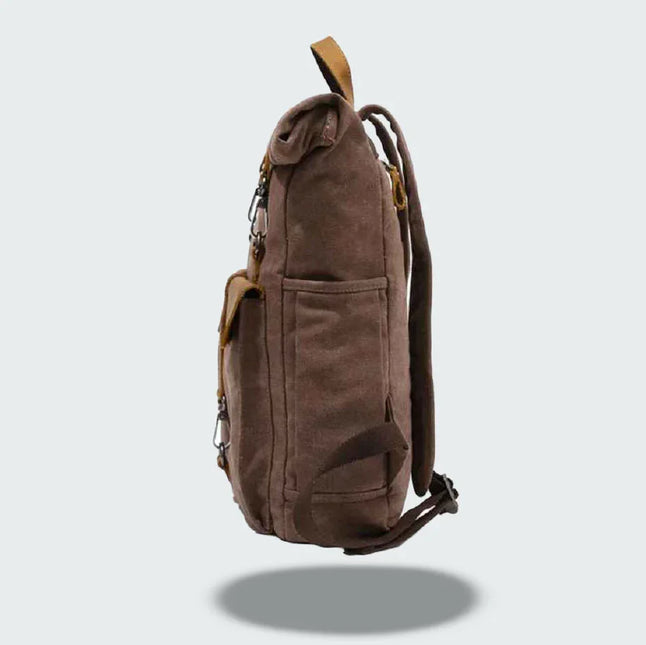 Men's Vintage Roll Top Backpack Canvas