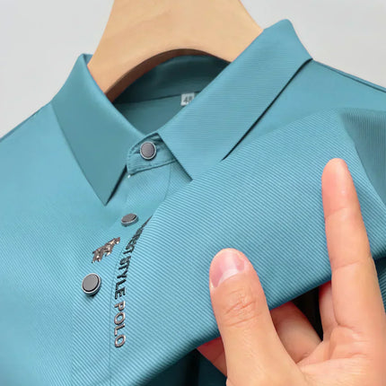 Men's Polo Shirt Wrinkle-Free