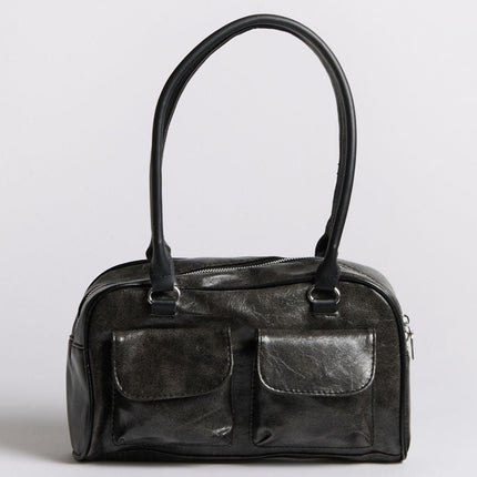 Women's Distressed Leather Shoulder Bag Urban Style - northernnomad