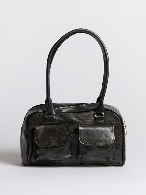 Women's Distressed Leather Shoulder Bag Urban Style - northernnomad