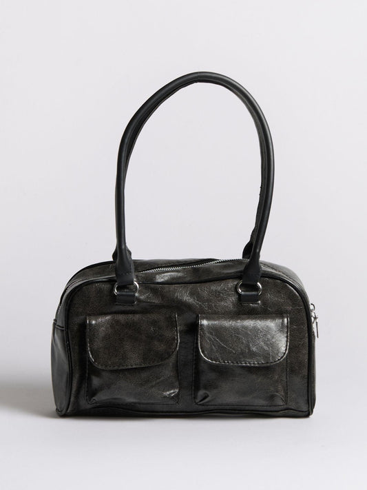Women's Distressed Leather Shoulder Bag Urban Style - northernnomad