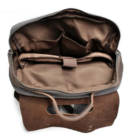 Men's Vintage Laptop Backpack Canvas