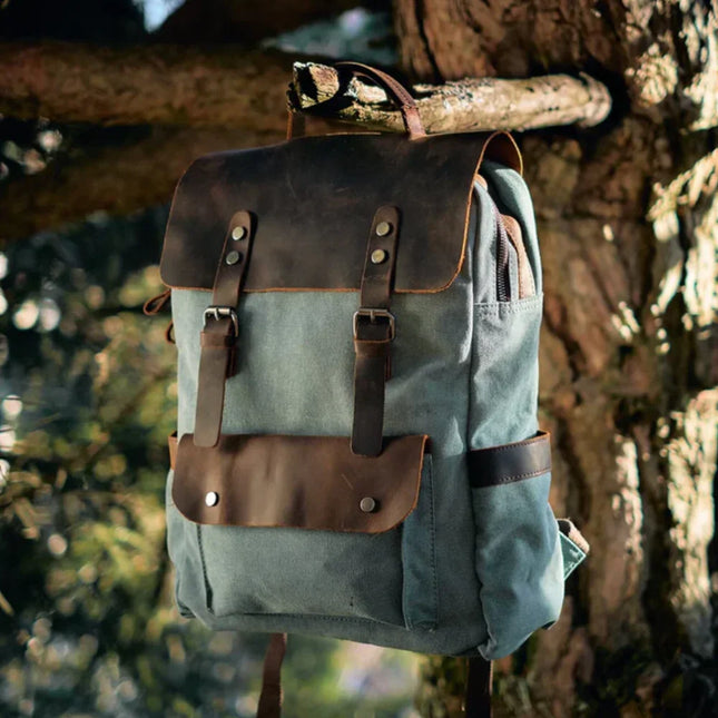 Men's Vintage Laptop Backpack Canvas