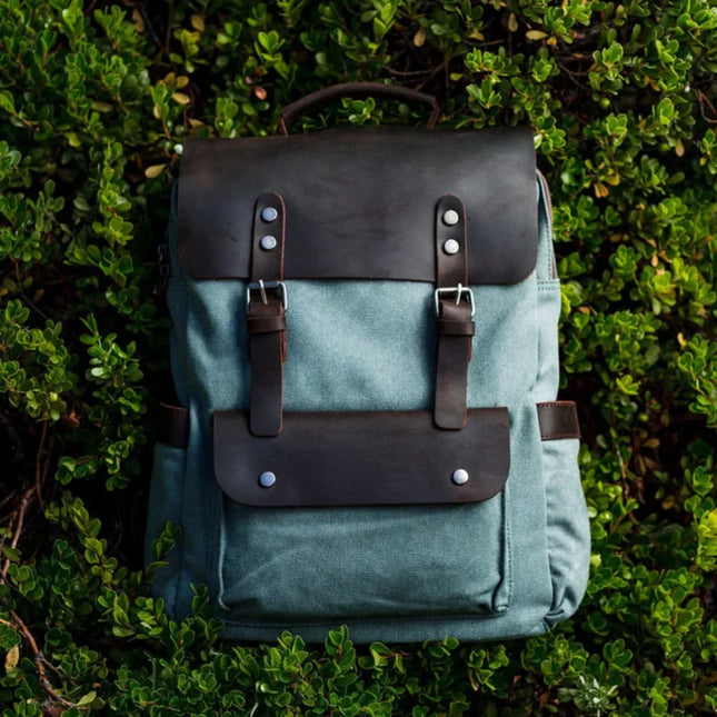 Men's Vintage Laptop Backpack Canvas