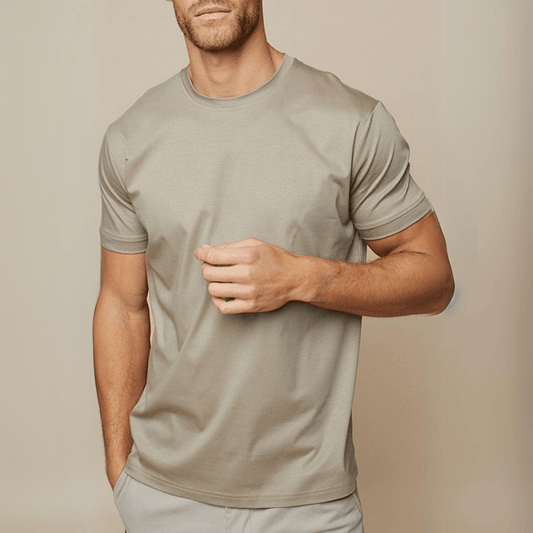 Men’s Short Sleeve Crew Neck T-Shirt Cotton Blend Relaxed Fit