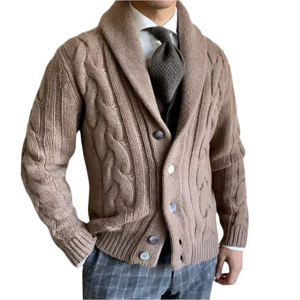 Men's Knitted Cardigan Sweater