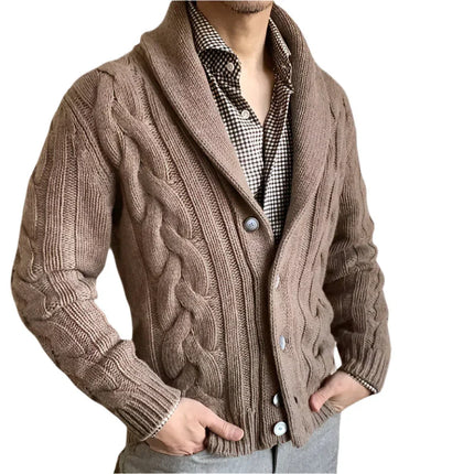 Men's Knitted Cardigan Sweater