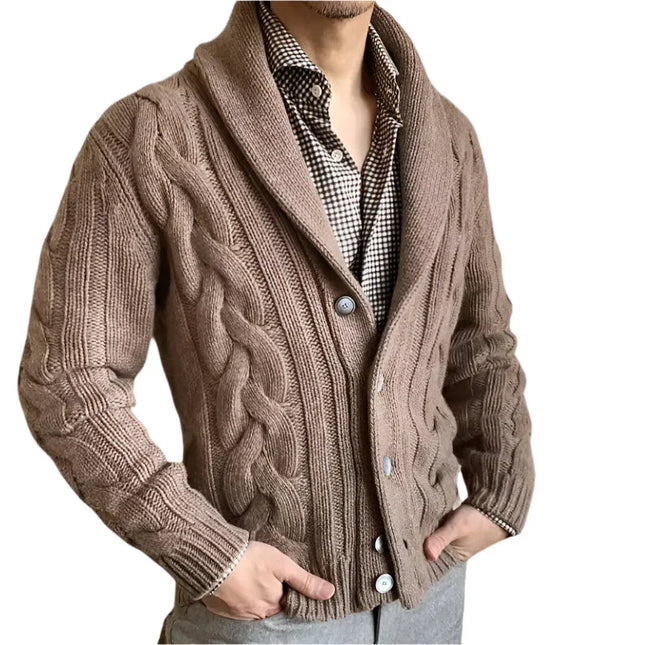 Men's Knitted Cardigan Sweater