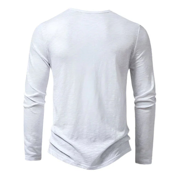 Men's Long Sleeve Cotton Polo