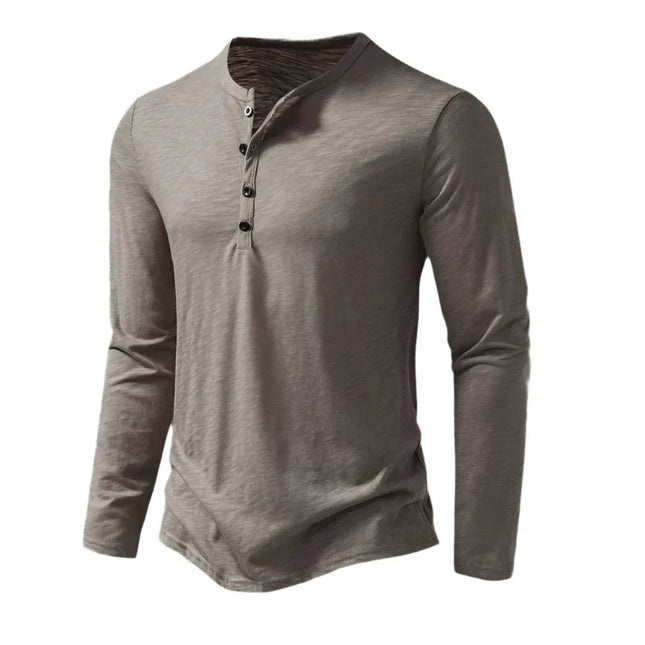 Men's Long Sleeve Cotton Polo