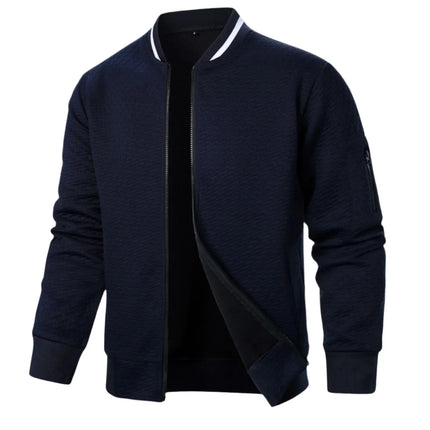 Men's Elegant Zip-Up Cardigan
