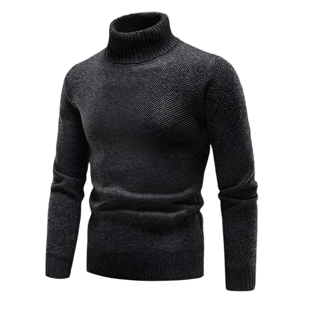 Men's Turtleneck Sweater Merino Wool