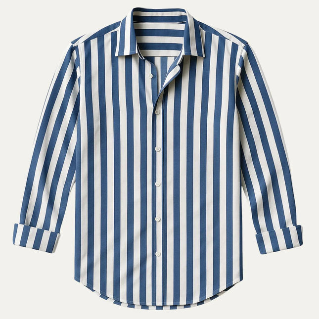 Men's Striped Linen Shirt