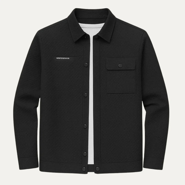 Men's Classic Shirt Jacket with Chest Pocket