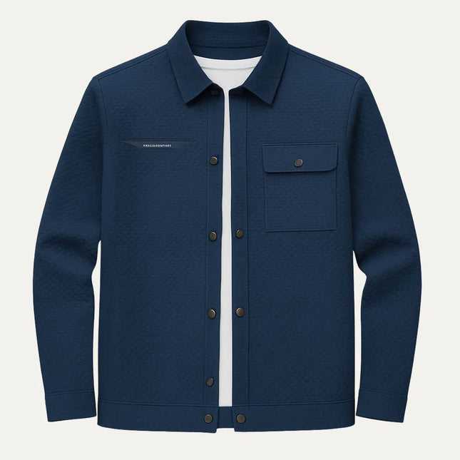 Men's Classic Shirt Jacket with Chest Pocket