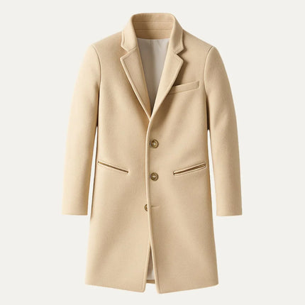 Men's Long Trench Coat Classic Style