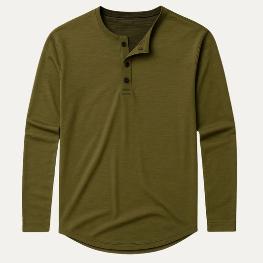 Men's Long Sleeve Cotton Polo