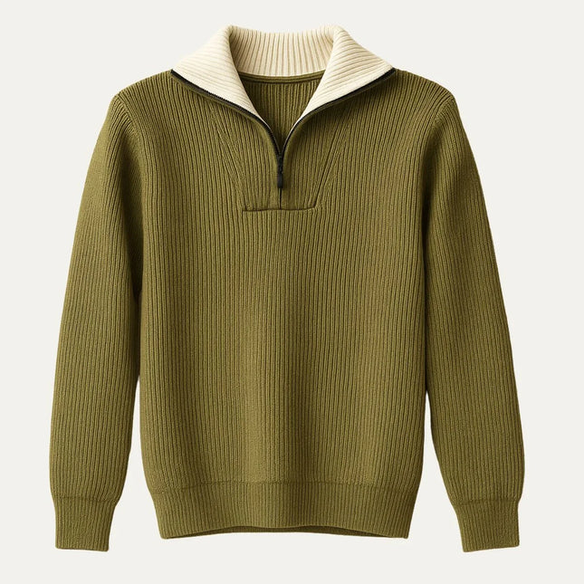 Men’s Quarter Zip Jumper Knit