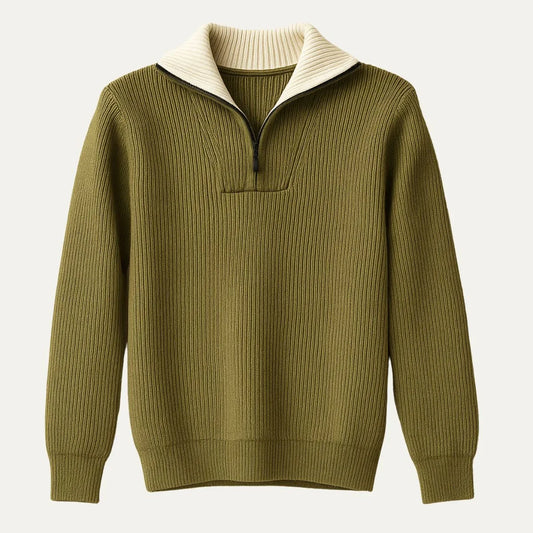 Men’s Quarter Zip Jumper Knit
