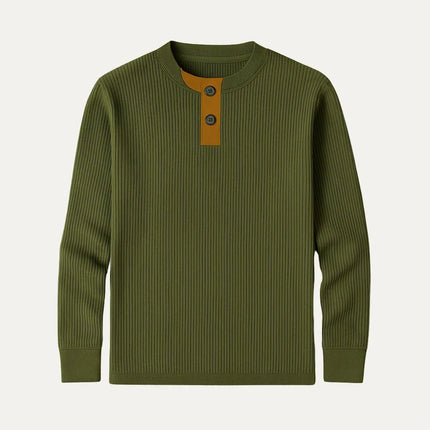Men's Quarter Zip Jumper Wool Blend