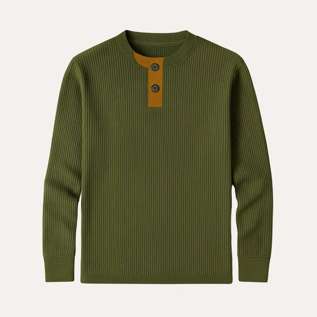 Men's Quarter Zip Jumper Wool Blend