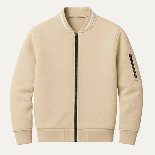 Men's Elegant Zip-Up Cardigan