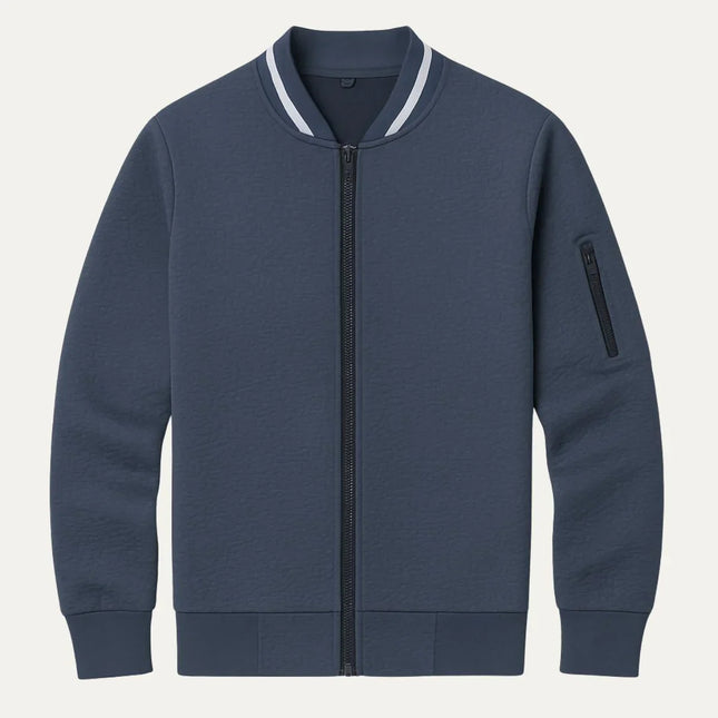 Men's Elegant Zip-Up Cardigan