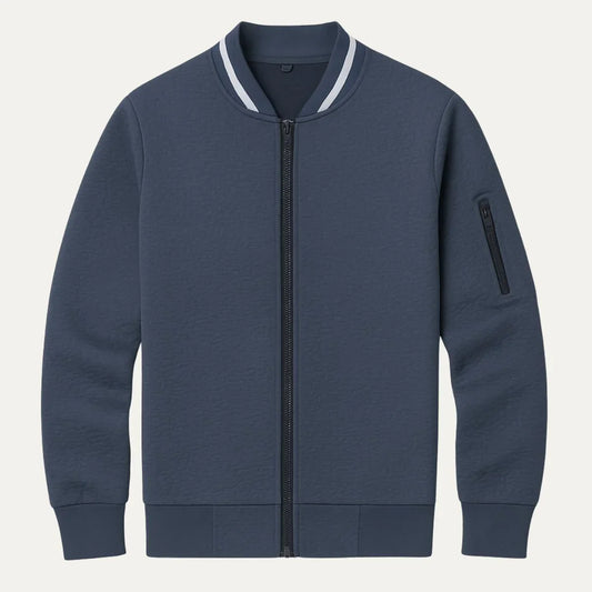 Men's Elegant Zip-Up Cardigan