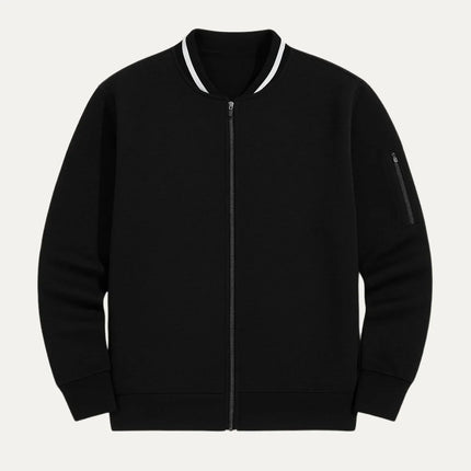 Men's Elegant Zip-Up Cardigan