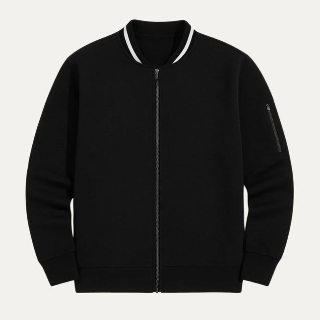 Men's Elegant Zip-Up Cardigan