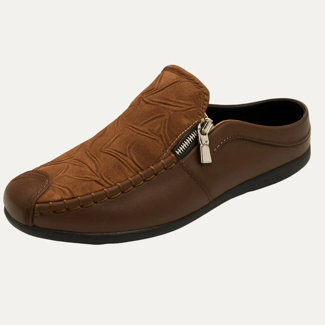Men's Leather Loafers Slip-On Style