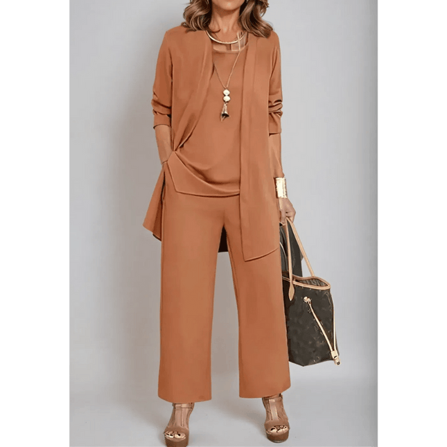 3-Piece Women's Pantsuit – Elegant & Versatile Ensemble