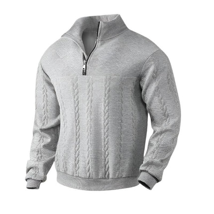 Men's Cable Knit Half Zip Jumper