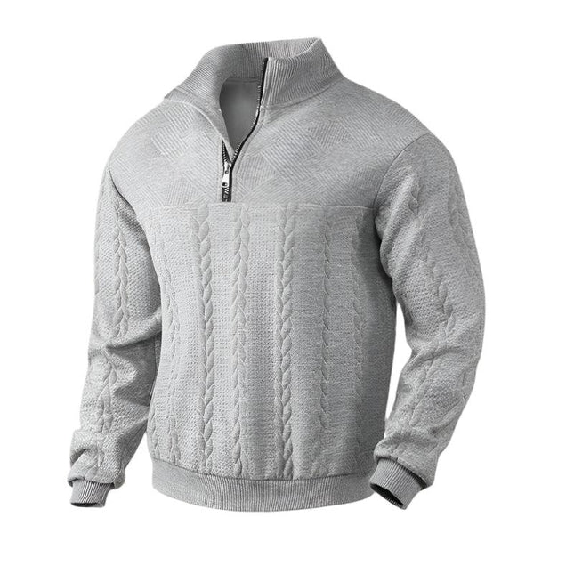 Men's Cable Knit Half Zip Jumper
