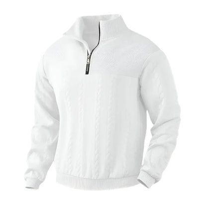 Men's Cable Knit Half Zip Jumper
