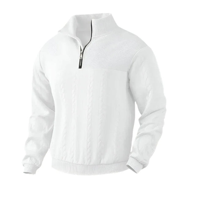 Men's Cable Knit Half Zip Jumper