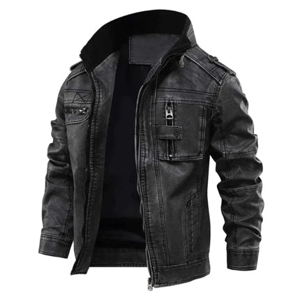 Men's Stand Collar Jacket Twill