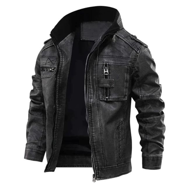 Men's Stand Collar Jacket Twill