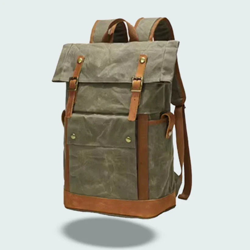 Men's Backpack Waxed Canvas