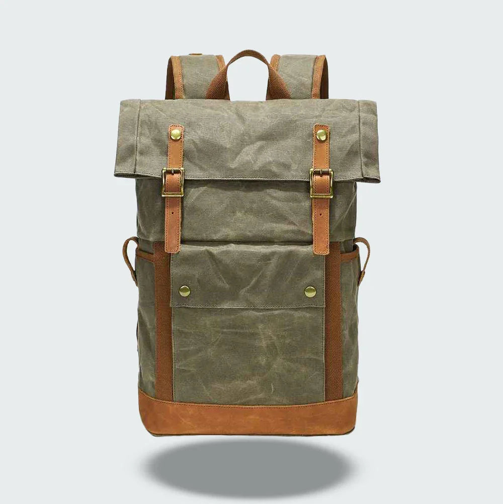 Men's Backpack Waxed Canvas