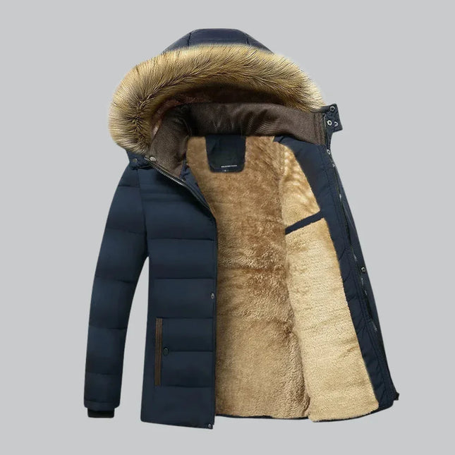 Women's Parka Jacket Waterproof Fleece-Lined
