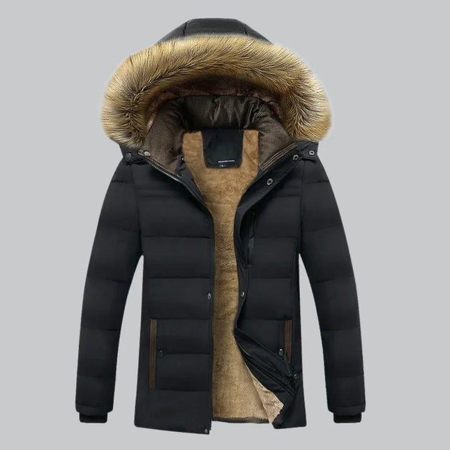Women's Parka Jacket Waterproof Fleece-Lined