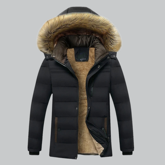 Women's Parka Jacket Waterproof Fleece-Lined