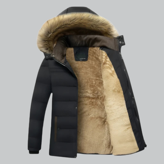 Women's Parka Jacket Waterproof Fleece-Lined