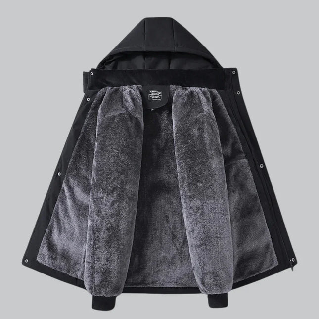 Men's Waterproof Fleece-Lined Winter Jacket