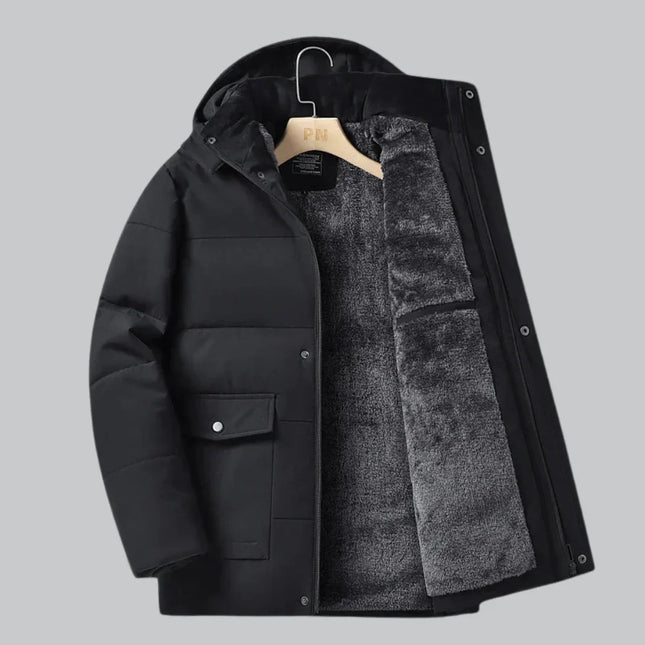 Men's Waterproof Fleece-Lined Winter Jacket