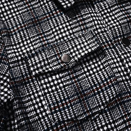 Men's Reversible Plaid Jacket Slim Fit
