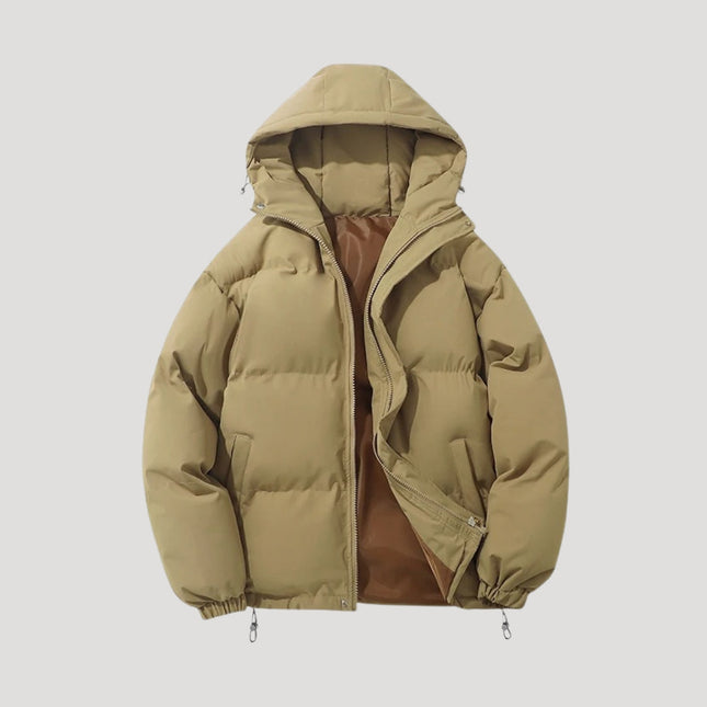 Men's Hooded Puffer Jacket for Winter