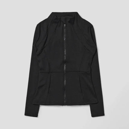 Black jacket on a light gray background