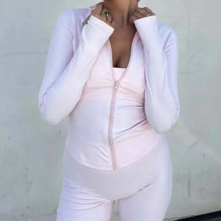 Women's Zip-Up Stretch Fitness Jacket